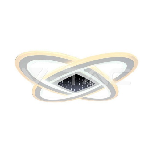 130W LED Осветител За Таван 13600lm CCT: 3000K+6000K Димираща + Дистанционно - изглед 1