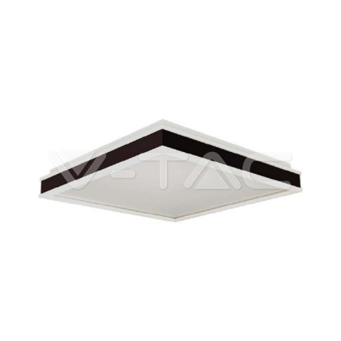 LED Осветител 18W Квадрат за таван черна рамка 4000K димиращ 1490Lm - изглед 2